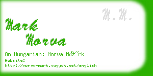 mark morva business card